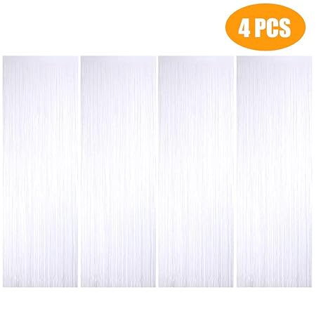 Metallic Tinsel Curtains Foil Curtain Backdrop Fringe Curtains For