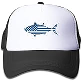 OASCUVER Kid Printing Sharks Flag Hat Toddler Mesh Trucker Boys Girls Adjustable Snapback Baseball Cap