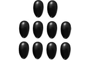 Ipetboom Hair Dye Earmuffs Ear Protectors Ear Caps 10 Pairs Plastic Black Waterproof Reusable for Hair Coloring Styling Washi