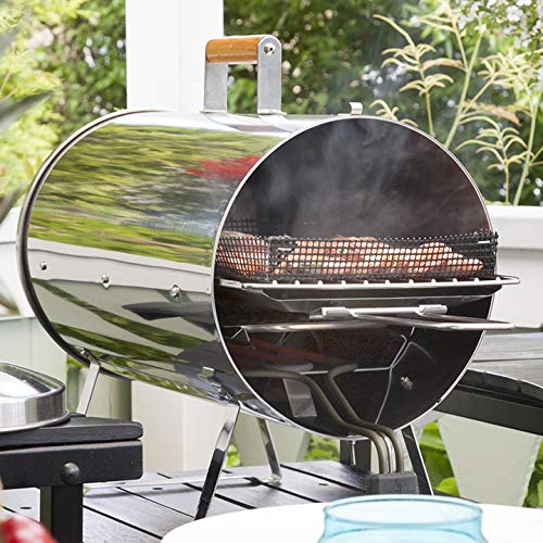 MUURIKKA Räucherofen 1100W Elektro-Smoker kompakt aus Edelstahl, für Fisch & Fleisch – Bild 3