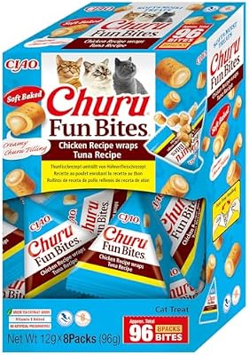 Churu Fun Bites, Katzenleckerlis mit Huhn und Thunfisch, 96g