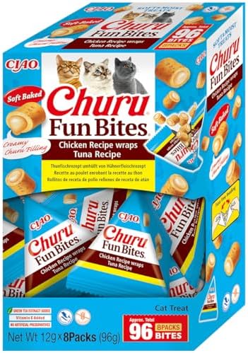 Churu Fun Bites, Katzenleckerlis mit Huhn und Thunfisch, 96g