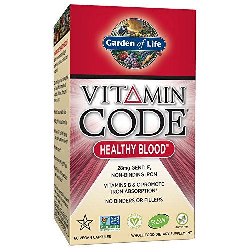 Garden of Life Iron Supplement Vitamin Code Healthy Blood Raw Whole