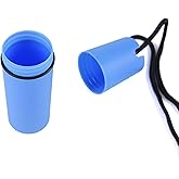 WinldMonmo Blue Waterproof Float Diving Bottle Holder Storage Boxes with Lanyard for Kayak, Boat, Canoe, Swimming