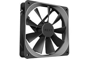 NZXT AER F - RF-AF140-B1-140mm - Winglet Designed Fan Blades - Fluid Dynamic Bearings - PWM Airﬂow Fans - Gaming Computer Fan