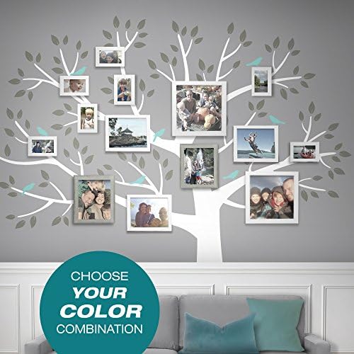 Family Tree Wall Art - Tree Wall Decal - Gallery Wall Art - Family Photo Art