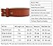 NPET Men's Classic Full-Grain Belt Genuine Leather Belt without Belt Buckle 1.5