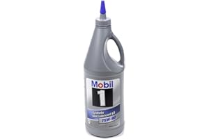 Mobil 1 Gear Oil, 75W90, Limited Slip Additive, Synthetic, 1 qt Bottle, Each