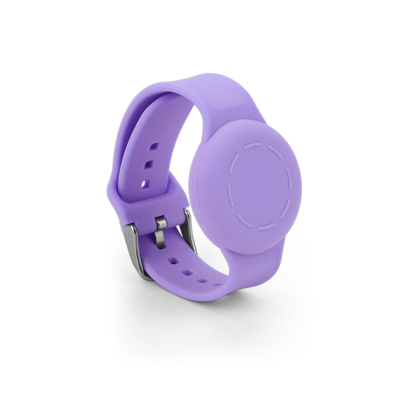NQEUEPN Kids Wristband for Airtag, Waterproof Silicone Bracelet for kids Adjustable Soft Watch Band for airtag for Toddler Child GPS Tracking Tagging(Dark Purple)