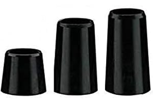 SAILUPXINYUAN The Golf Works Black Tapered Iron Ferrules - Re-Shaft - Outer Dimension .570'' - Inner Dimension .355'' - 12 Pack