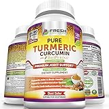 Fresh Healthcare Turmeric Curcumin BioPerine Supplement - 180 Vegan Capsules