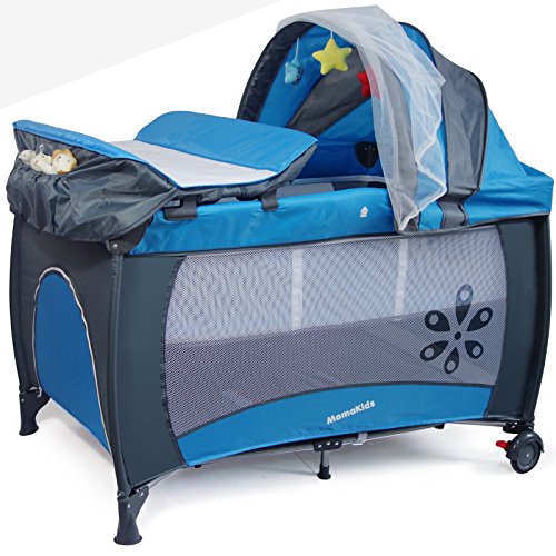 Ean Lit Parapluie Bebe Parc Bleu Avec Moustiquaire Et Equipement Complet Buycott Upc Lookup