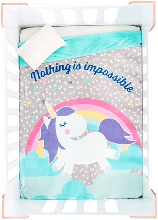 unicorn crib blanket