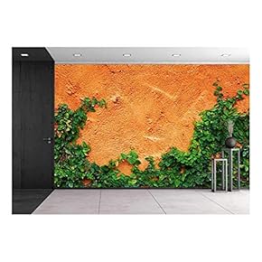 Wall26 - Green Creeper Plant Background - Canvas Art Wall Mural Decor - 66"x96"