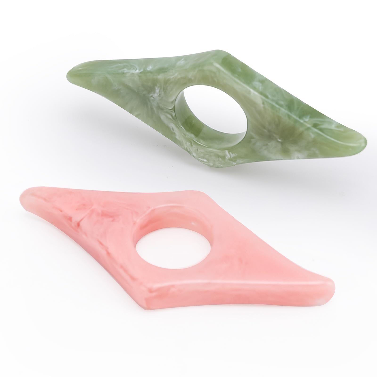Photo 1 of Thumb Page Holder for Reading 2Pack, Energy Pattern Thumb Bookmark, Book Opener Holder, Book Finger Page Holder, Book Accessories for Reading Lovers(Pink and Olive-Green?