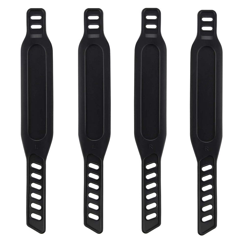 4Pcs Exercise Bike Pedal Straps, Heavy Duty Adjustable Length Universal Pedal Strap Fits Most Bike Pedals Exercise Bike Bicycle Cycle For Home or Gym