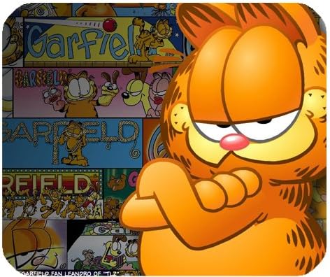 Garfield Comic Star Mousepad Personalized Custom Mouse Pad Oblong Shaped In 9.84"X7.87" Gaming Mouse Pad/Mat