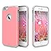 ULAK iPhone 6 Case, [Slim Fit] Sugar Candy [Anti-Slip] Drop Protection with Shock Absorbent [Hybrid PC & Silicone Case] Cover for Apple iPhone 6s / 6 - [Pink/Grey]