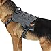 EXCELLENT ELITE SPANKER Tactical Dog Harness Military Service Dog Harness No-Pull Working Dog Vest Adjustable Training Vest Patrol Harness with Handle for Small Medium Large Dogs(Grey-M)