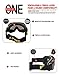 OTG Ski Goggles,for Men Women Adult,Skating Snowboard Eyewear Use Dual PC Uv Proof Lenses with Mirror Coating Anti-fog - Helmet Compatible with Extra Long Adjustable Strap[BLACK]