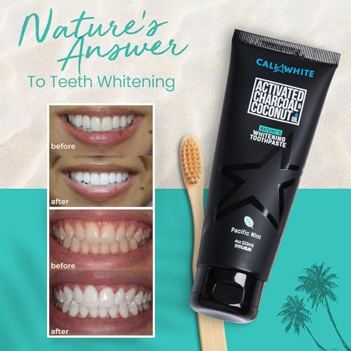 Cali White Natural Whitening Toothpaste, Activated Charcoal Toothpaste