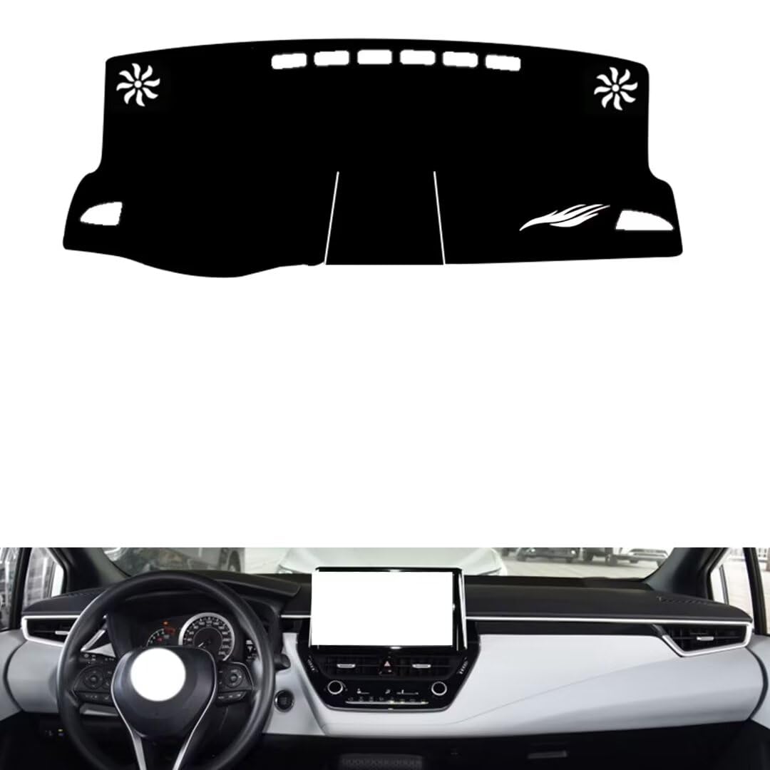 leather dash board cover mat Compatible with Toyota