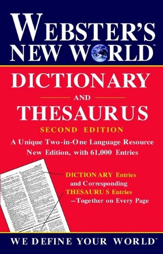 WEBSTER'S NEW WORLD DICTIONARY AND THESAURUS SECOND EDITION 2002C