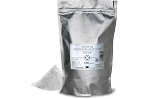 DCA - Sodium Dichloroacetate 500g Bulk Powder, Purity >99.9%, Made in Europe, by DCA-LAB, Certificate of Analysis Included, Tested in a Certified Laboratory, Buy Directly from Manufacturer, 1.7lbs