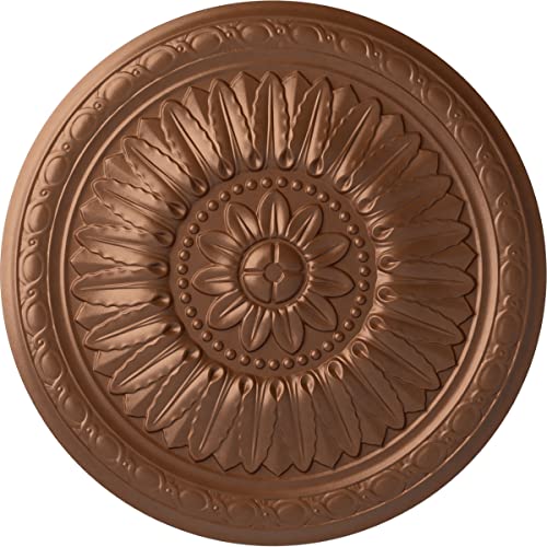 24"OD x 1 5/8"P Temple Ceiling Medallion (Fits Canopies up to 9 1/4"), Hand-Pai…