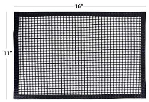 BBQ Butler Grill Mat - Mesh Non-Stick Grill Mat - Perfect For Smokers - Traeger, Green Egg, Kamodo Compatible - 2 Mats - Thumbnail 2