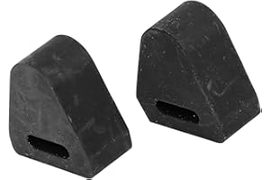 HEROFFIX 2 Pcs Black RH or LH Tailgate Latch Rubber Stop Bumper for Chevrolet Silverado for GMC Sierra Replace Parts