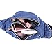 Men Women Jeans Fanny Pack - Lingae Casual Hiking Running Travel Sport Wasit Bags (Dark Blue)