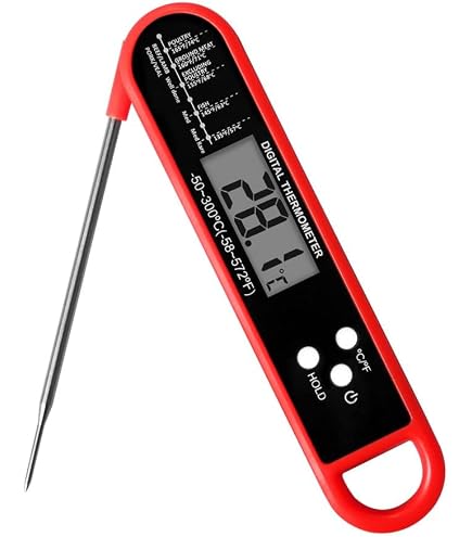 TP16 Thermomètre de Cuisson pour Viande Numérique avec Large Écran LCD