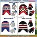 Nintendo Boys Winter Hat And Kids Gloves Set, Super Mario Beanie For Ages 4-7, Blue/Grey