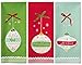 DII Christmas Kitchen Towels Decorative Embellished Cotton Dish Towel Set, 18x28, Holiday Ornaments, 3 Count