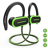 Bluetooth Headphones, HSPRO Wireless Sport Earbuds, 8GB Built-in Memory MP3 Player, IPX5 Sweatproof Running Workout Headphones w/Mic, HD Stereo Sound Sport Earphones Earbuds