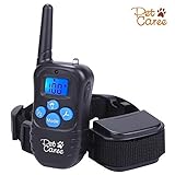 Dog Training Collar, Upgraded Sokos LED Backlight Rechargable 330YD Remote Dog Training Shock Collar, Beep Vibration Electronic Electric Collar (Black)