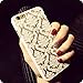 iPhone 6 Plus/iPhone 6s Plus Case, Moonmini Baroque Retro Court Lace Pattern Texture Hard Plastic Clear Case for iPhone 6 Plus/iPhone 6s Plus 5.5 Inch (White)