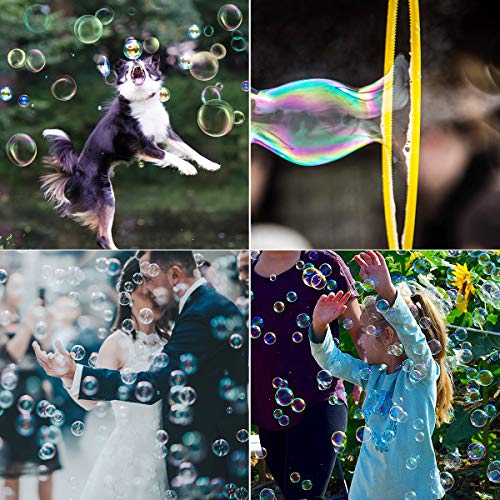 B bangcool Bubble Wands Set - Big Bubbles Wand Funny Bubbles Maker, Nice for Outdoor Playtime & Birthday Party & Games, Suitable for All Age People (15 PCS)