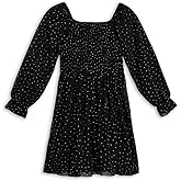Speechless Girls Long Sleeve Glitter Polka Dot Party Dress