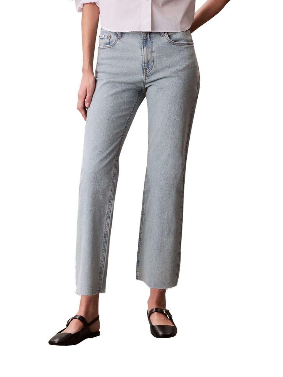 Calvin Klein Women’s High Rise Straight Fit Jeans Indigo