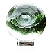 Waltz&F 60mm Inner Carving Lotus Flower Crystal Paperweight with Stand,Fengshui Crystal Ball Home Decoration