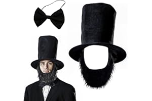Tigerdoe 3 Pc Abraham Lincoln Set - Patriotic Costumes - Presidents Day Costume - Abraham Lincoln Costume Accessories