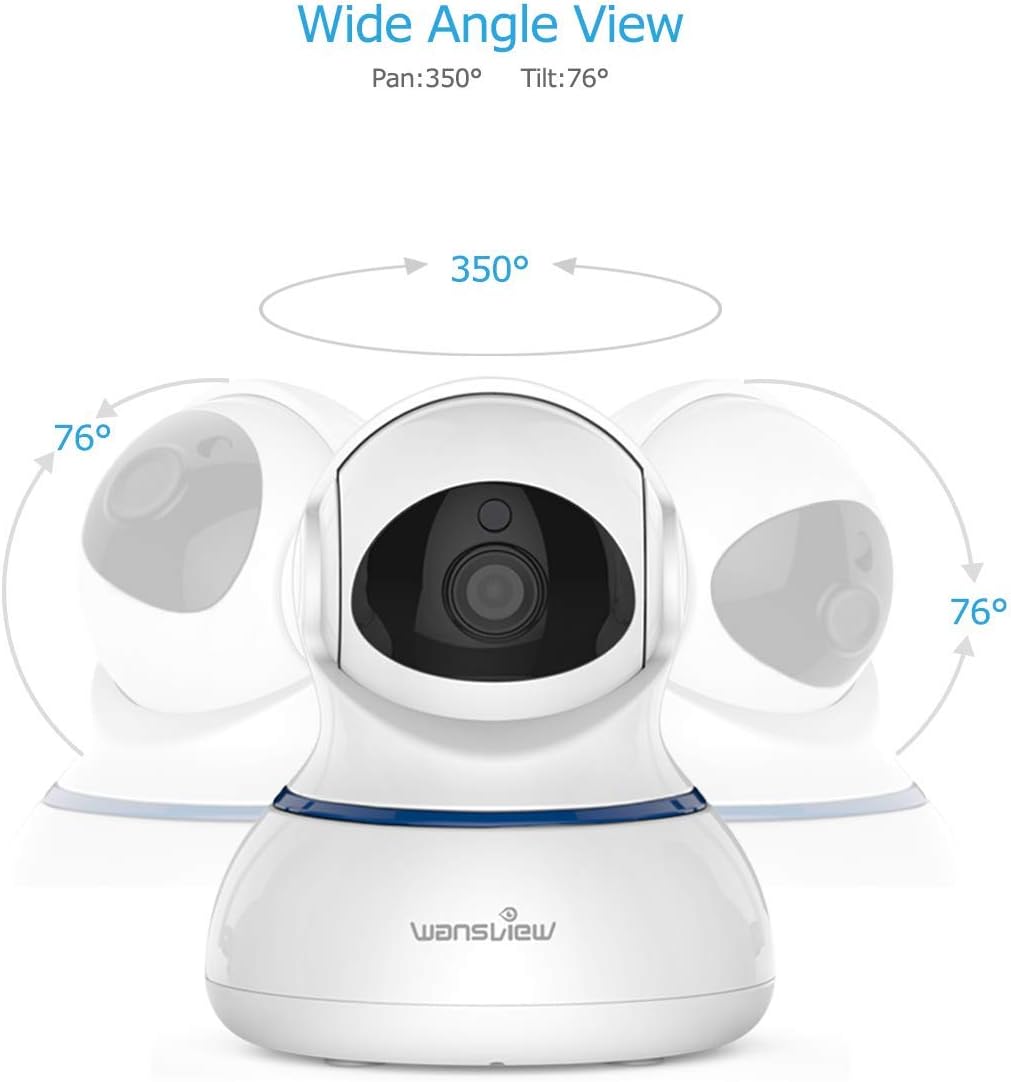 Wansview Wireless 1080P Security Camera, WiFi Home Surveillance IP Camera for Baby