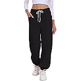 Oymyakon Women Baggy High Waist Sweatpants Comfy Workout Gym Joggers Pants Cotton Lounge Bottoms