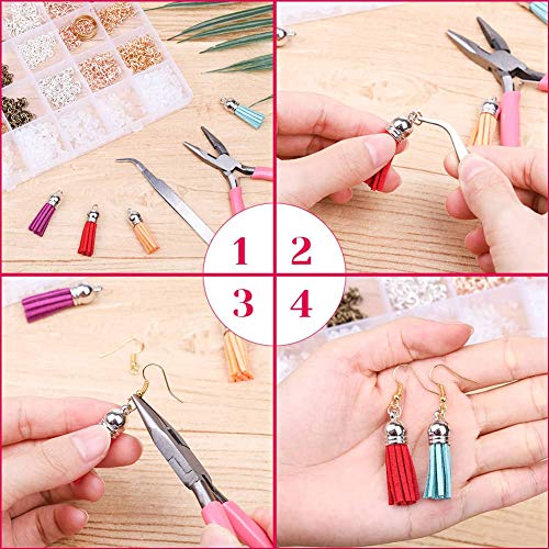 image for Earrings Hooks for Jewelry Making, Anezus 2000Pcs Earring Making Suppl