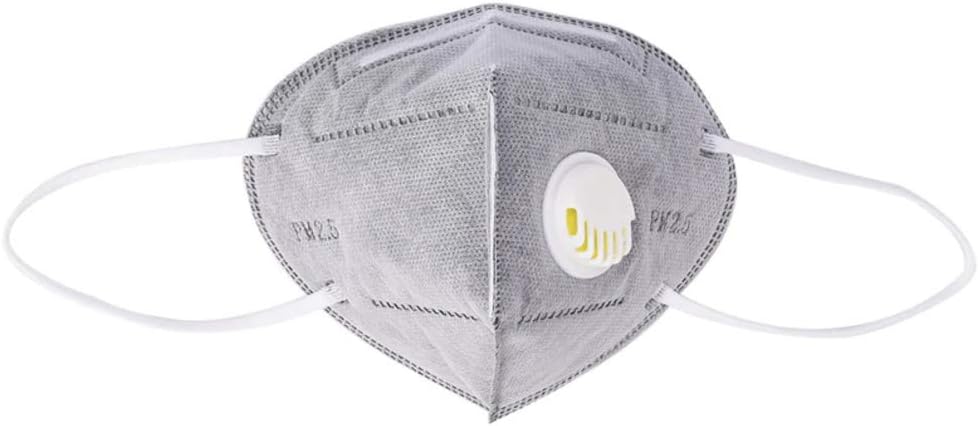 iSWEVEN PM 2.5 Anti Pollution Mask Face Mask Foldable Non Woven (Pack of 1, Grey)