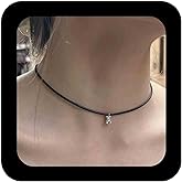 Erimberate Bohemian Bead Choker Necklace Gold Metal Bear Pendant Necklaces Black Wax Rope Collar Necklaces Minimalist Teddy Bears Chain Necklace Jewelry for Women