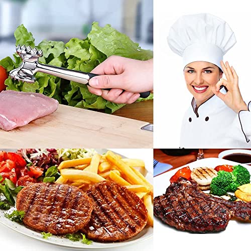 Heavy Duty Meat Tenderizer Double Sided Meat Mallet & Pounder Tool