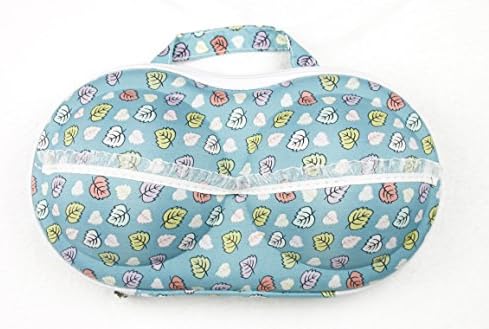 Bra Protect Underwear Lingerie Case Travel Storage Bag (Leaf Dot)